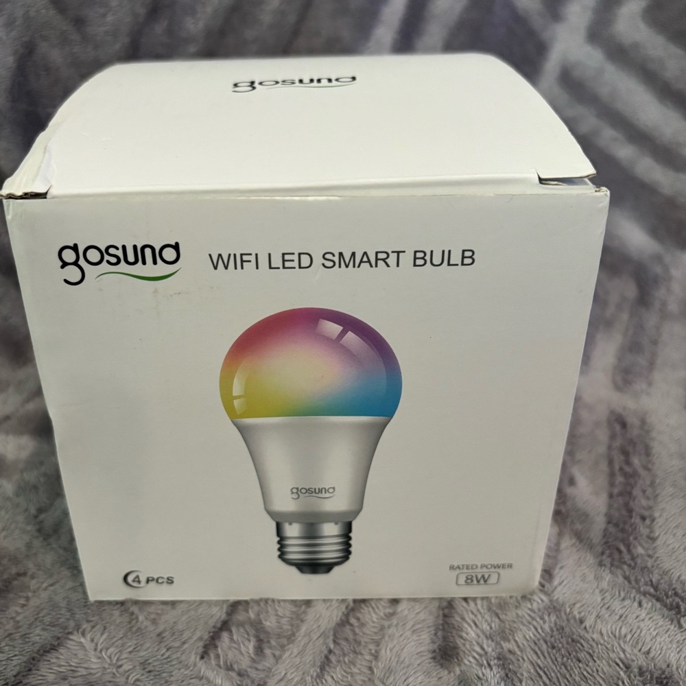 Voice-Controlled Multicolor Smart Bulbs WiFi Gosund 4Pack for Google Home Alexa